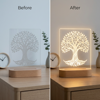 Lampe LED Personalisée Sans Fil-Effet Wow Garanti✨