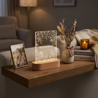 Lampe LED Personalisée Sans Fil-Effet Wow Garanti✨