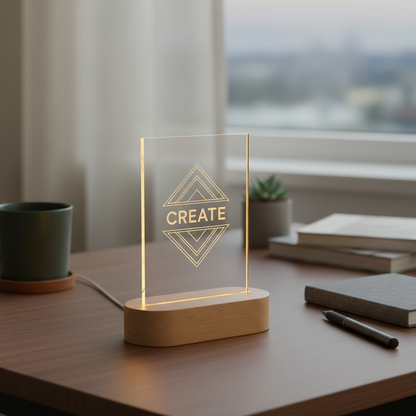 Lampe LED Personalisée Sans Fil-Effet Wow Garanti✨